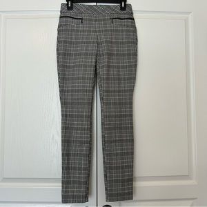 Hollywould Black & White Plaid Houndstooth Pull-on Legging Dress Pants Sz S